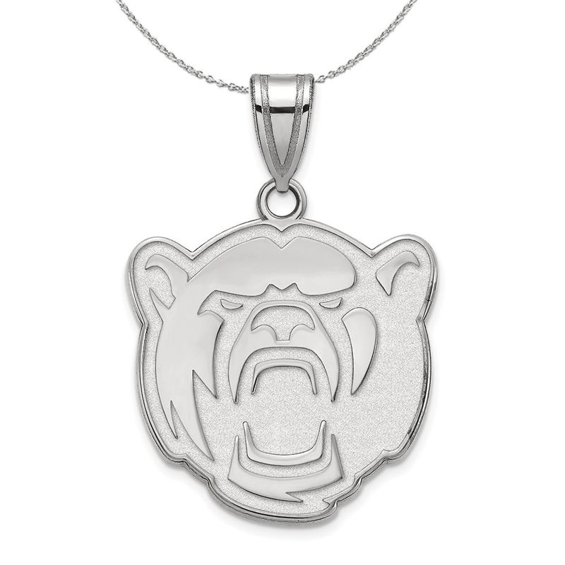 Sterling Silver Baylor U Medium Pendant Necklace - 18 Inch
